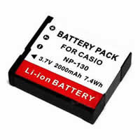 Batteries pour Casio EXILIM EX-ZR3500YW